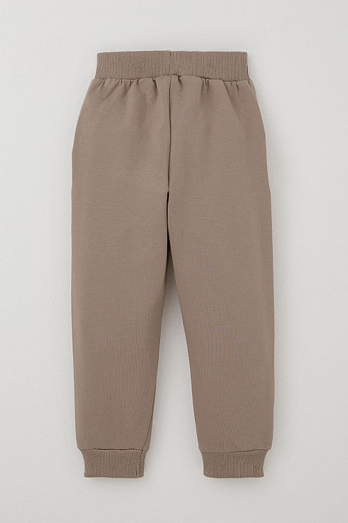 Erkek Bebek Eşofman Takım Sevimli Köpekçikler Desenli Bej (9 Ay-3 Yaş)