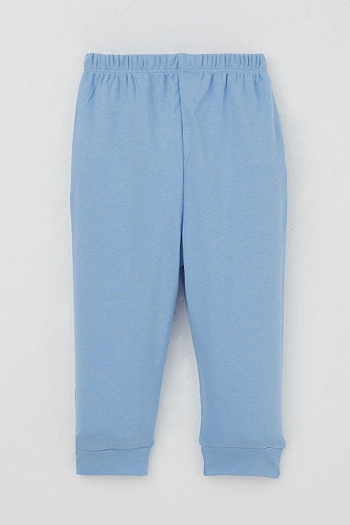 Erkek Bebek Pijama Takımı Omuzdan Patlı Sevgi Temalı Emoji Armalı Karışık Renk (4 Ay-1 Yaş)