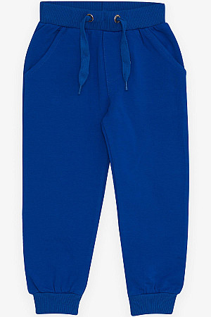 Boy&#39;s Sweatpants with Pockets, Saks Blue (Ages 3-8)