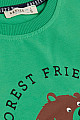Erkek Çocuk Eşofman Takım Dostluk Temalı Sevimli Hayvancıklar Baskılı Yeşil (1-4 Yaş)