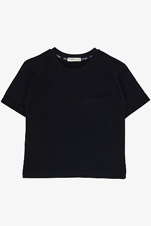 Boy Shorts Set with Pocket Navy Blue (3-7 Years Old)