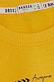 Erkek Çocuk Sweatshirt Yazı Baskılı Sarı (6-12 Yaş)