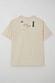 Erkek Çocuk Tişört Sırt Kısmı Yazı Baskılı Krem (9-14 Yaş)