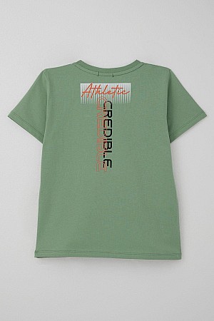 Erkek Çocuk Tişört Yazı Baskılı Sırt Kısmı Baskı Detaylı Mint Yeşili (10-16 Yaş) Erkek Çocuk Tişört Yazı Baskılı Sırt Kısmı Baskı Detaylı Mint Yeşili (10-16 Yaş)