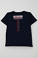 Erkek Çocuk Tişört Yazı Baskılı Sırt Kısmı Baskı Detaylı Lacivert (10-16 Yaş)