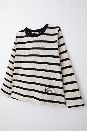Boy Long Sleeve T-Shirt with Emblem Mixed Color (8-14 Years)