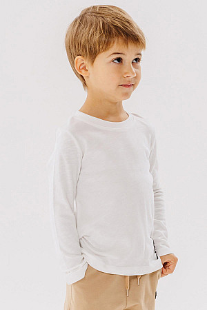 Erkek Çocuk Uzun Kollu Tişört Armalı Ekru (9-13 Yaş)