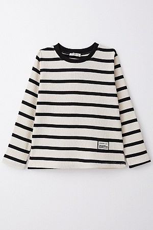 Boy Long Sleeve T-Shirt with Emblem Mixed Color (8-14 Years)