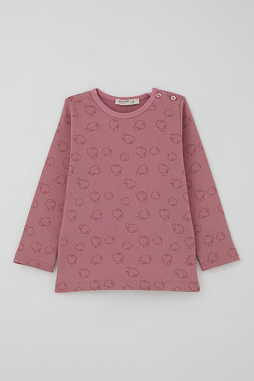 Kız Bebek Pijama Takımı Tatlı Elmacık Rüyası Gülkurusu (9 Ay-3 Yaş)