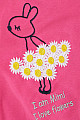 Kız Çocuk Eşofman Takım Çiçek Temalı Tavşancık Nakışlı Fuşya (1-4 Yaş)