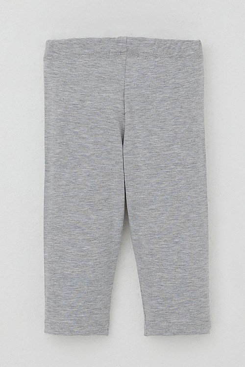 Kız Çocuk Kapri Taytlı Takım Çiçekli Kız Baskılı Pembe (1.5-5 Yaş)