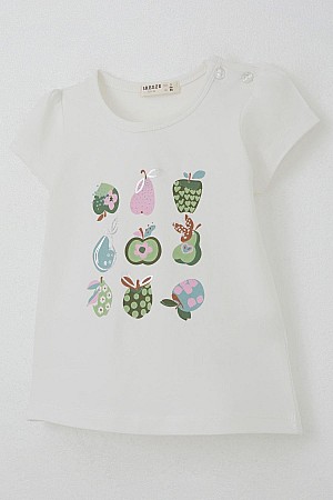 Kız Çocuk Kapri Taytlı Takım Sevimli Meyveler Baskılı Ekru (1.5-5 Yaş) Kız Çocuk Kapri Taytlı Takım Sevimli Meyveler Baskılı Ekru (1.5-5 Yaş)