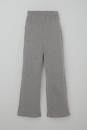 Kız Çocuk Pantolon Çizgili Fiyonk Bağcık Aksesuarlı Beli Lastik Detaylı Karışık Renk (4-8 Yaş)