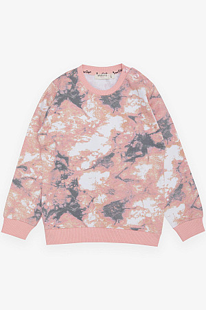 Kız Çocuk Sweatshirt Batik Desen Karışık Renk (1.5-5 Yaş)