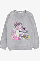 Kız Çocuk Sweatshirt Unicorn Baskılı Gri Melanj (2-6 Yaş)