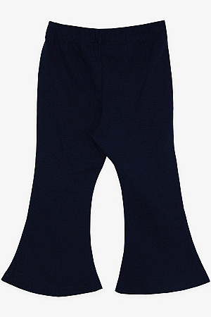 Girl&#39;s Tights with Slits, Navy Blue (Age 1-3)