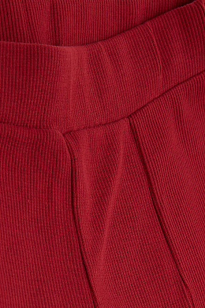 Girl&#39;s Tights with Slits, Claret Red (Age 6-12)