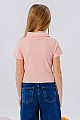 Kız Çocuk Tişört Crop Çıtçıtlı Fitilli Somon (9-14 Yaş)