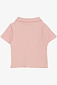 Kız Çocuk Tişört Crop Çıtçıtlı Fitilli Somon (9-14 Yaş)