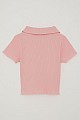 Kız Çocuk Tişört Crop Çıtçıtlı Fitilli Pembe (9-14 Yaş)