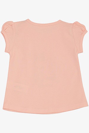 Girls T-Shirt Fun Girls Printed Salmon (1-4 Years)