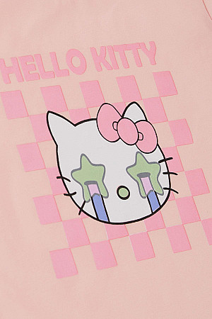 Kız Çocuk Tişört Hello Kitty Baskılı Somon (9-14 Yaş)