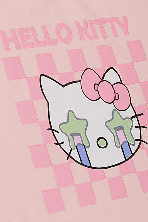 Kız Çocuk Tişört Hello Kitty Baskılı Pembe (9-14 Yaş)