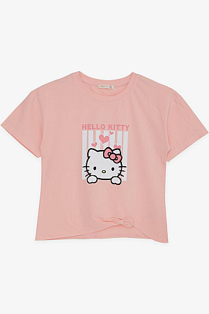 Kız Çocuk Tişört Hello Kitty Baskılı Somon (9-14 Yaş)
