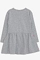 Kız Çocuk Uzun Kollu Elbise Pullu Kız Baskılı Gri Melanj (3-7 Yaş)