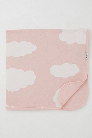 Yenidoğan Bebek Battaniyesi Bulut Desenli Pembe (Standart) Yenidoğan Bebek Battaniyesi Bulut Desenli Pembe (Standart)
