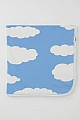 Yenidoğan Bebek Battaniyesi Bulut Desenli Mavi (Standart)