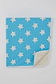 Yenidoğan Bebek Battaniyesi Yıldız Desenli Mavi (Standart)