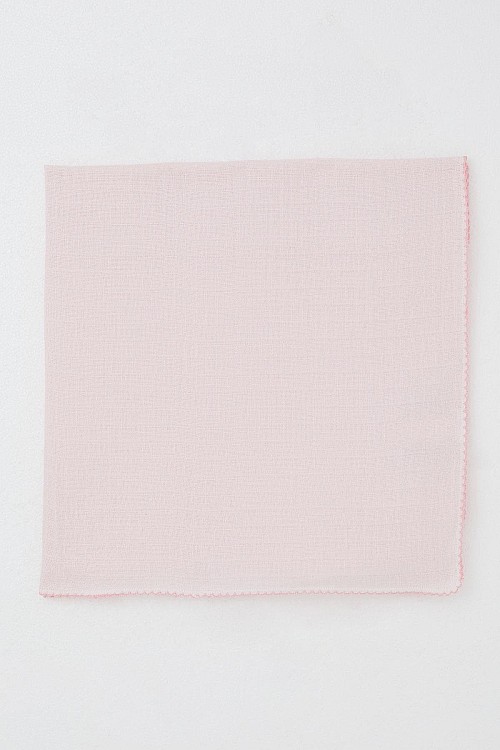 Yenidoğan Bebek Müslin Battaniye Kendinden Desenli Pembe (Standart)