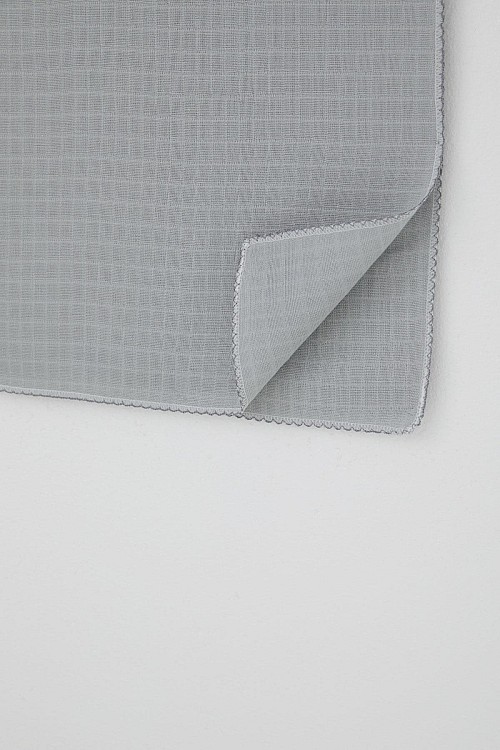 Yenidoğan Bebek Müslin Battaniye Kendinden Desenli Gri (Standart)