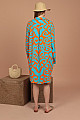 Viskon Kumaş Zebra Desen Kadın Gömlek Elbise-Oranj