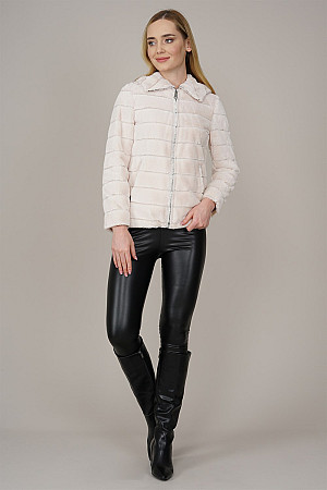 Women&#39;s Petunia Toscana - Faux Fur Plush Jacket Ecru