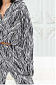 Zebra Desenli Pantolon Siyah-Beyaz