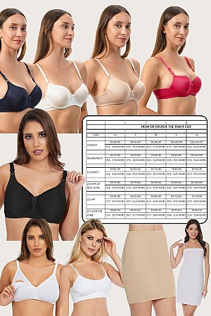 Siyah-Ten 2li Kadın Mikro Kumaş Push Up Dolgulu Micro Balenli Günlük Sütyen BR3018-DOLU-2Lİ