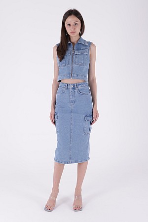 Kargo Cepli Kot Etek 1023-15-(XS-XL-5)