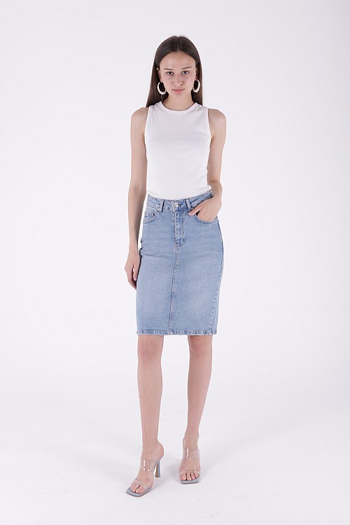 Orta Erkek Çocuk Kot Etek 1039-15-(S-XL-6)