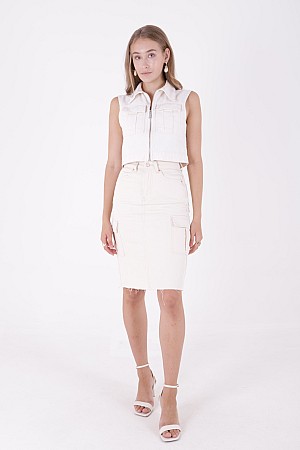 Kargo Cepli Kot Etek 1043-80-(XS-XL-5) Kargo Cepli Kot Etek 1043-80-(XS-XL-5)