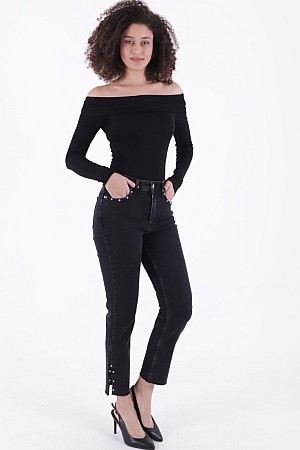 Flare Paça Mom Kot Pantolon 1774-23-(26-31)