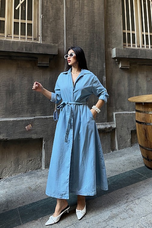 Midi Erkek Çocuk Elbise 3059-25-(S-XL)