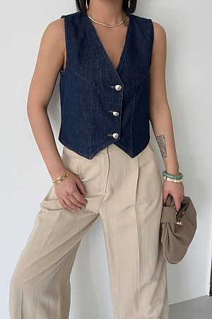 Düğmeli Yelek 6070-17-(S-XL-6)