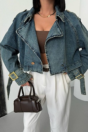 Kısa Oversize Trençkot 6078-62-(S+L+4)