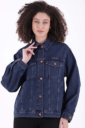 Cepli Düğmeli Kot Ceket 6081-26-(SL-5)