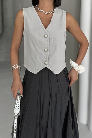 Düğmeli Yelek 6156-94-(S-XL)