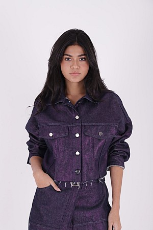 Kısa Oversize Kot Ceket 651-55-(SL-3)