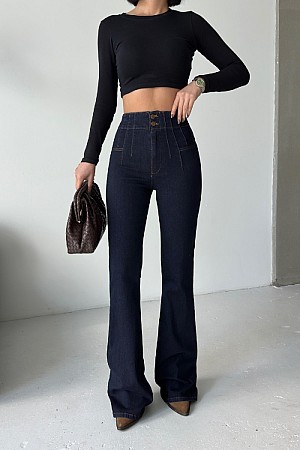 Pensli İspanyol Kot Pantolon 7021-17-(26-31) Pensli İspanyol Kot Pantolon 7021-17-(26-31)