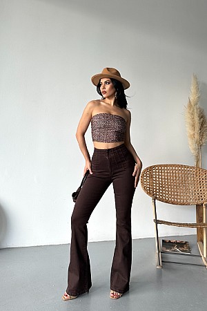 Pensli İspanyol Kot Pantolon 7021-78-(27-32)